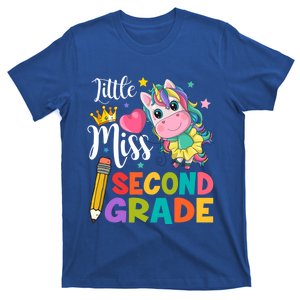 2Nd Grade Unicorn Student Teacher Little Miss Second Grade Meaningful Gift T-Shirt