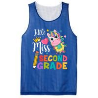 2Nd Grade Unicorn Student Teacher Little Miss Second Grade Meaningful Gift Mesh Reversible Basketball Jersey Tank