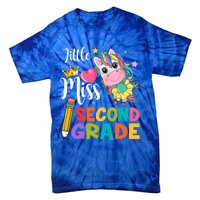 2Nd Grade Unicorn Student Teacher Little Miss Second Grade Meaningful Gift Tie-Dye T-Shirt