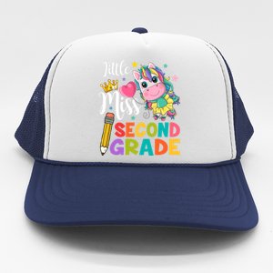 2Nd Grade Unicorn Student Teacher Little Miss Second Grade Meaningful Gift Trucker Hat