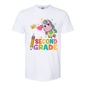 2Nd Grade Unicorn Student Teacher Little Miss Second Grade Meaningful Gift Softstyle CVC T-Shirt