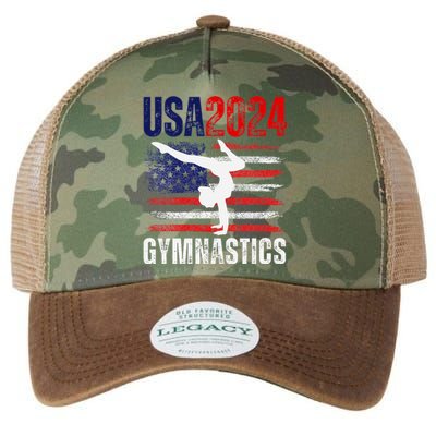 2024 Gymnastics Usa Flag Legacy Tie Dye Trucker Hat