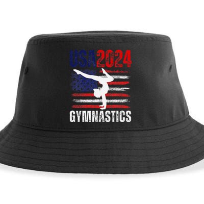 2024 Gymnastics Usa Flag Sustainable Bucket Hat