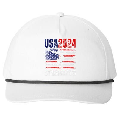 2024 Gymnastics Usa Flag Snapback Five-Panel Rope Hat