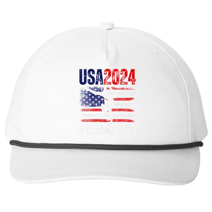 2024 Gymnastics Usa Flag Snapback Five-Panel Rope Hat