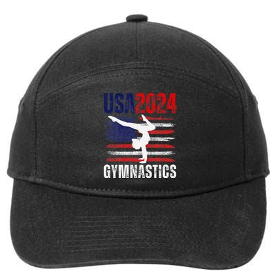 2024 Gymnastics Usa Flag 7-Panel Snapback Hat