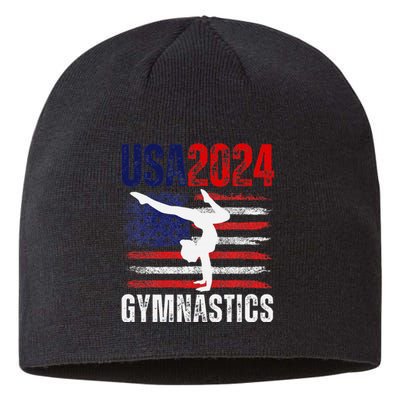 2024 Gymnastics Usa Flag Sustainable Beanie