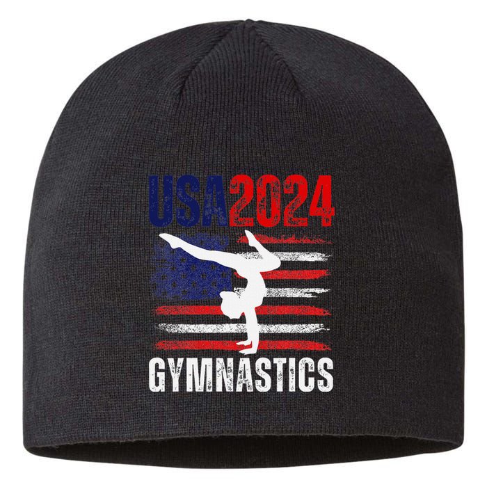 2024 Gymnastics Usa Flag Sustainable Beanie