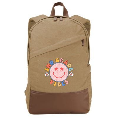2nd Grade Vibes Back To School Funny Teacher Student Cotton Canvas Backpack