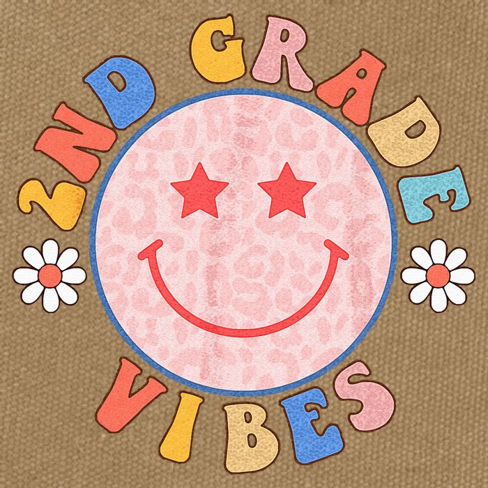 2nd Grade Vibes Back To School Funny Teacher Student Cotton Canvas Backpack