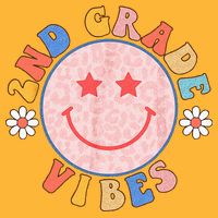 2nd Grade Vibes Back To School Funny Teacher Student Pom Pom 12in Knit Beanie
