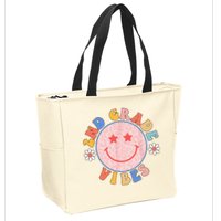 2nd Grade Vibes Back To School Funny Teacher Student Zip Tote Bag