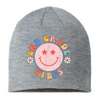 2nd Grade Vibes Back To School Funny Teacher Student Sustainable Beanie
