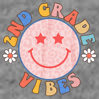 2nd Grade Vibes Back To School Funny Teacher Student Sustainable Beanie
