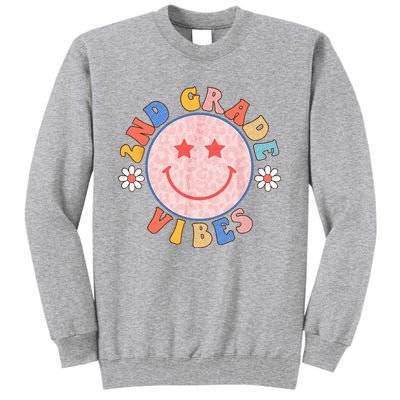 2nd Grade Vibes Back To School Funny Teacher Student Tall Sweatshirt