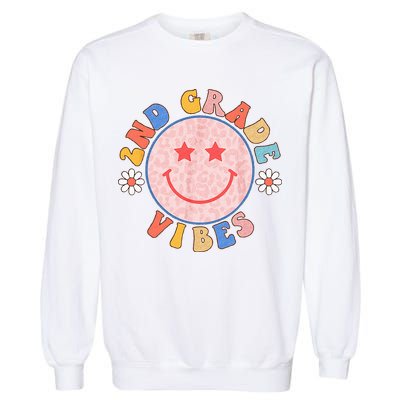 2nd Grade Vibes Back To School Funny Teacher Student Garment-Dyed Sweatshirt