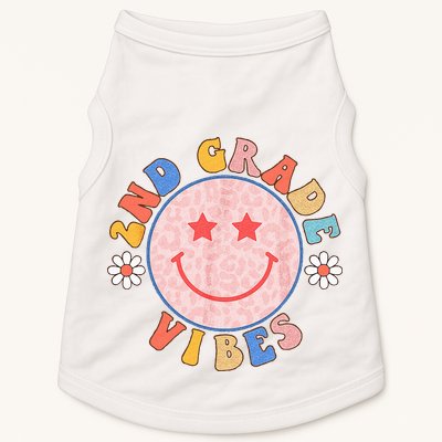 2nd Grade Vibes Back To School Funny Teacher Student Doggie Tank