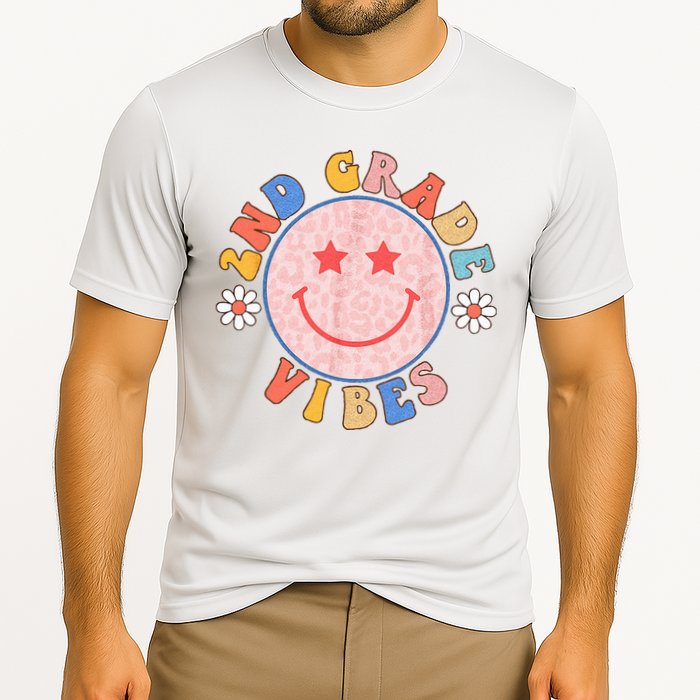 2nd Grade Vibes Back To School Funny Teacher Student Cooling Performance Crew T-Shirt