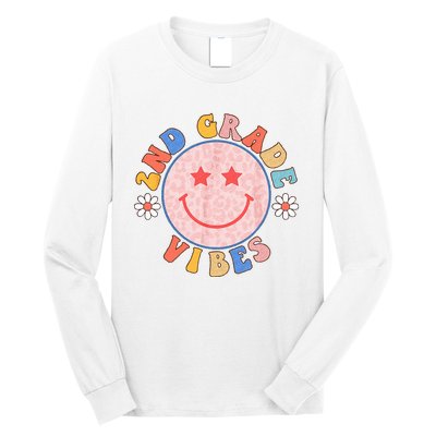 2nd Grade Vibes Back To School Funny Teacher Student Long Sleeve Shirt