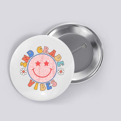 2nd Grade Vibes Back To School Funny Teacher Student Button
