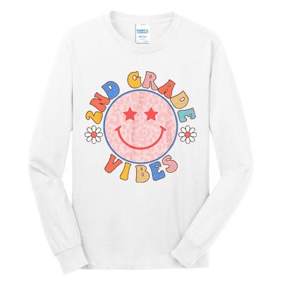 2nd Grade Vibes Back To School Funny Teacher Student Tall Long Sleeve T-Shirt