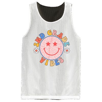 2nd Grade Vibes Back To School Funny Teacher Student Mesh Reversible Basketball Jersey Tank