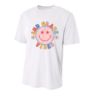 2nd Grade Vibes Back To School Funny Teacher Student Youth Performance Sprint T-Shirt