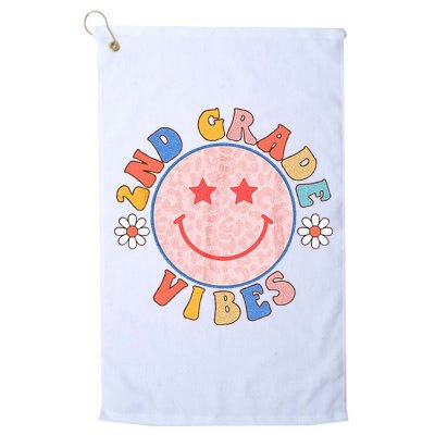 2nd Grade Vibes Back To School Funny Teacher Student Golf Towel