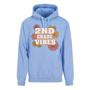 2Nd Grade Vibes Gift Second Grade Retro Floral Teachers Gift Unisex Surf Hoodie