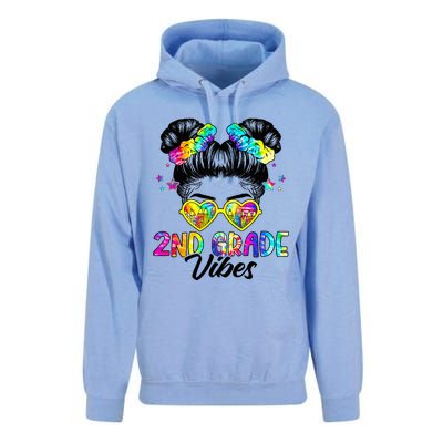 2nd Grade Vibes Messy Bun Second Grade Back To School Unisex Surf Hoodie