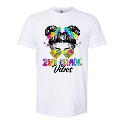 2nd Grade Vibes Messy Bun Second Grade Back To School Softstyle CVC T-Shirt