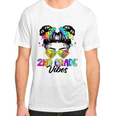 2nd Grade Vibes Messy Bun Second Grade Back To School Adult ChromaSoft Performance T-Shirt