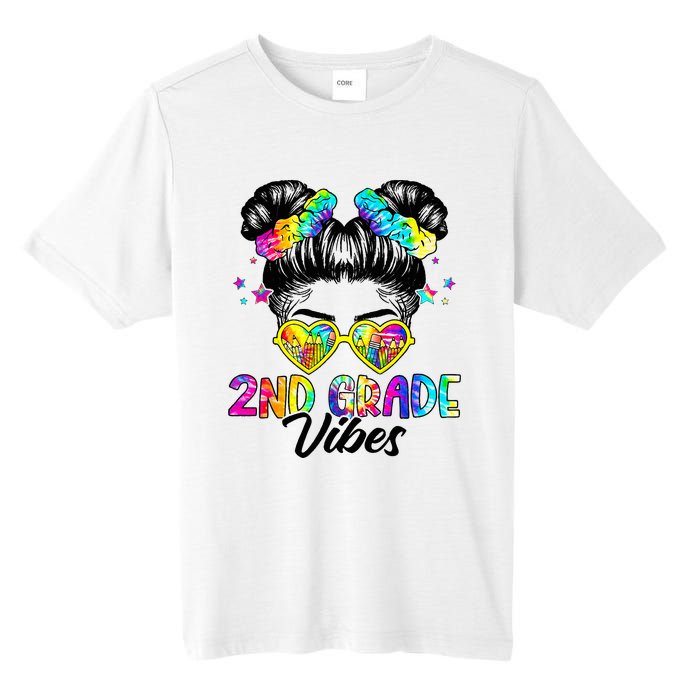 2nd Grade Vibes Messy Bun Second Grade Back To School Tall Fusion ChromaSoft Performance T-Shirt