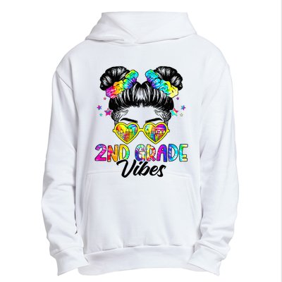 2nd Grade Vibes Messy Bun Second Grade Back To School Urban Pullover Hoodie