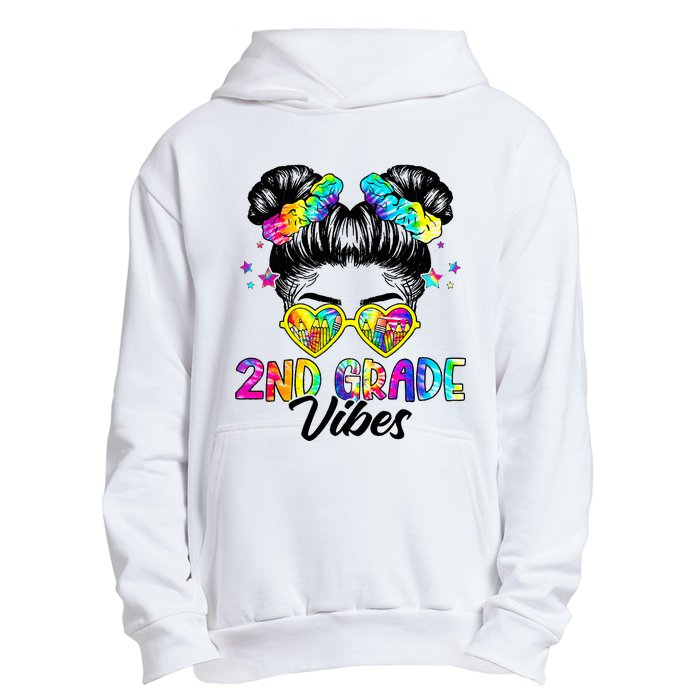 2nd Grade Vibes Messy Bun Second Grade Back To School Urban Pullover Hoodie