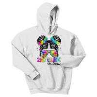 2nd Grade Vibes Messy Bun Team Second Grade Back To School Kids Hoodie