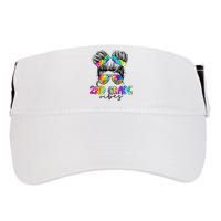 2nd Grade Vibes Messy Hair Bun Girl Back To School First Day Of Second Grade Adult Drive Performance Visor