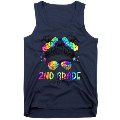 2nd Grade Vibes Messy Bun Second Grade Back To School Tank Top