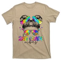 2nd Grade Vibes Messy Bun Second Grade Back To School T-Shirt