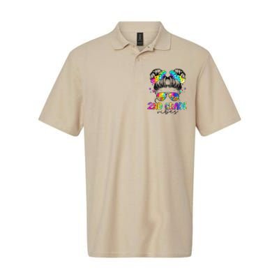 2nd Grade Vibes Messy Bun Second Grade Back To School Softstyle Adult Sport Polo