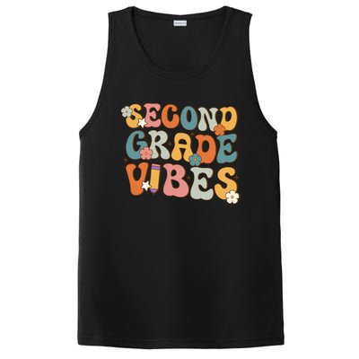 2Nd Grade Vibes Back To School Retro Second Grade Teachers Gift PosiCharge Competitor Tank