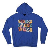 2Nd Grade Vibes Back To School Retro Second Grade Teachers Gift Hoodie