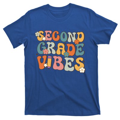 2Nd Grade Vibes Back To School Retro Second Grade Teachers Gift T-Shirt