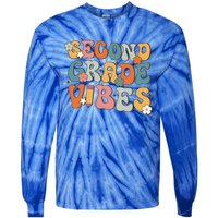 2Nd Grade Vibes Back To School Retro Second Grade Teachers Gift Tie-Dye Long Sleeve Shirt