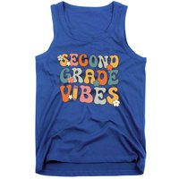 2Nd Grade Vibes Back To School Retro Second Grade Teachers Gift Tank Top