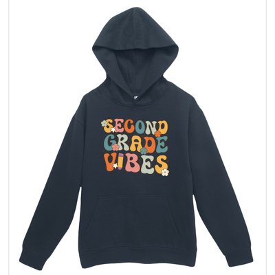 2Nd Grade Vibes Back To School Retro Second Grade Teachers Gift Urban Pullover Hoodie