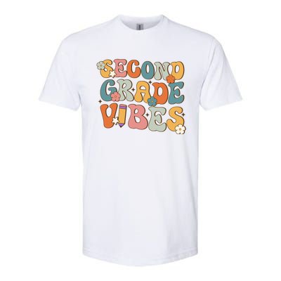 2Nd Grade Vibes Back To School Retro Second Grade Teachers Gift Softstyle CVC T-Shirt