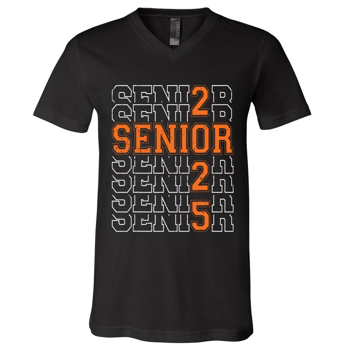 2025 Graduation Vintage School Spirit V-Neck T-Shirt