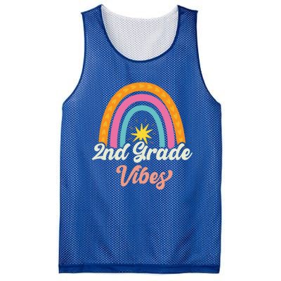 2Nd Grade Vibes 1St Day Of School Second Grade Team Gift Mesh Reversible Basketball Jersey Tank