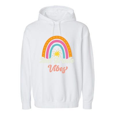 2Nd Grade Vibes 1St Day Of School Second Grade Team Gift Garment-Dyed Fleece Hoodie